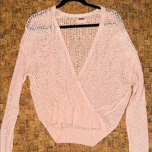 Billabong Light Pink V-Neck Sweater